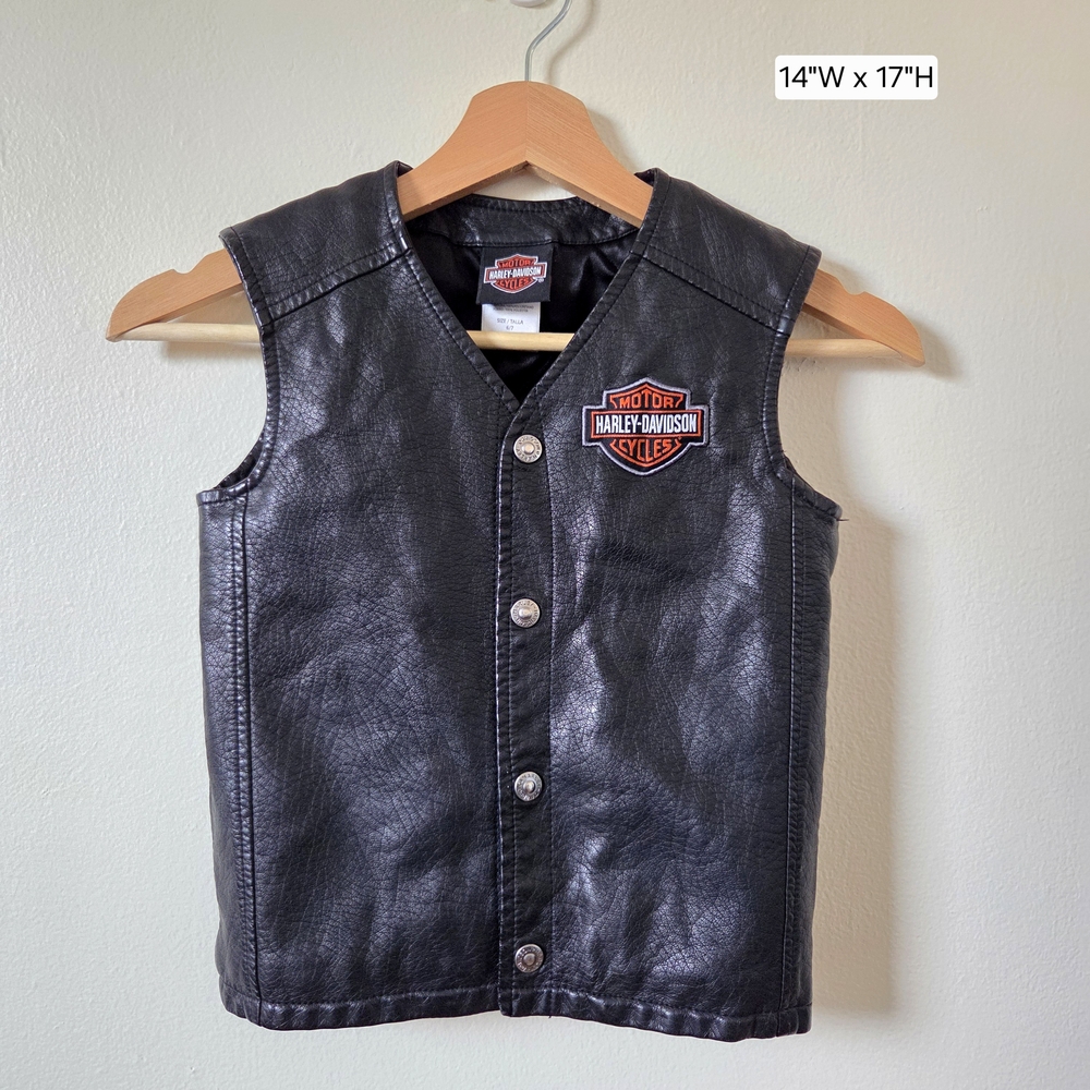 Kids Harley-Davidson Pleather Vest 6/7